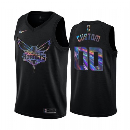 Maglia NBA Charlotte Hornets Personalizzate Iridescent HWC Collection Swingman - Uomo